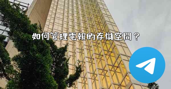 如何管理電報的存儲空間？