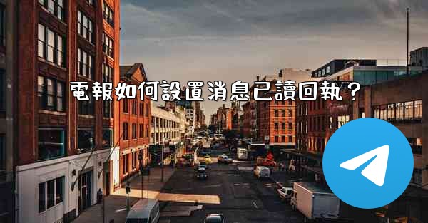 電報如何設置消息已讀回執？