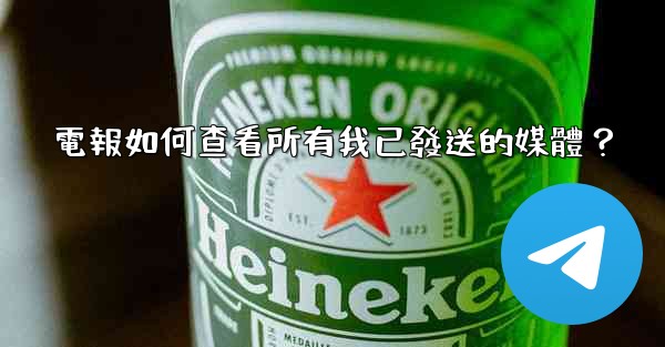 電報如何查看所有我已發送的媒體？