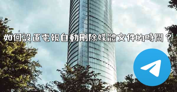 如何設置電報自動刪除媒體文件的時間？