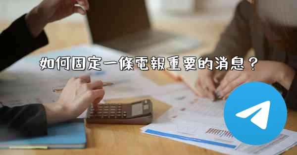 如何固定一條電報重要的消息？