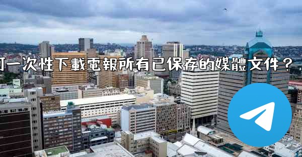 如何一次性下載電報所有已保存的媒體文件？