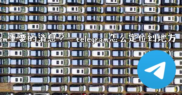 如何固定一條Telegram重要的消息？—telegram怎么定位到地方