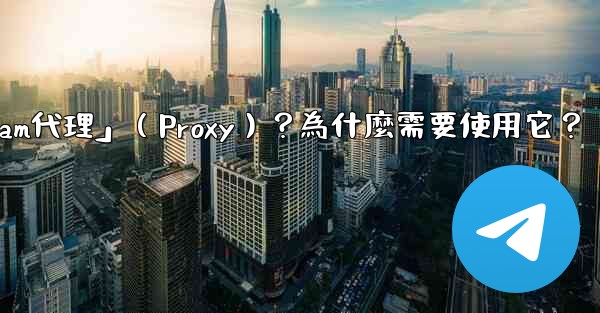 <b>什麼是「Telegram代理」（Proxy）？為什麼需要使用它？</b>