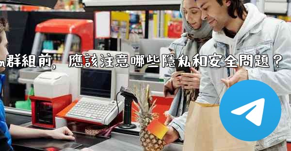 加入一個陌生Telegram群組前，應該注意哪些隱私和安全問題？